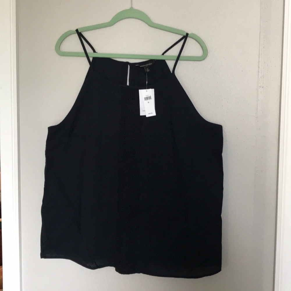 Banana Republic Navy Sleeveless Top